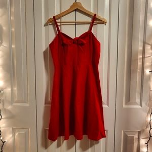 NWT Old Navy Women's Fit and Flare Tie front Linen Blend Cami Dress in Medium